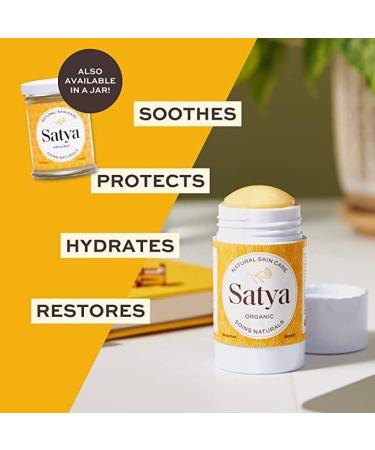 Satya Organic Eczema Balm Stick - 1 oz Full Body Treatment for Adults & Kids - Buy Online on GoSupps.com