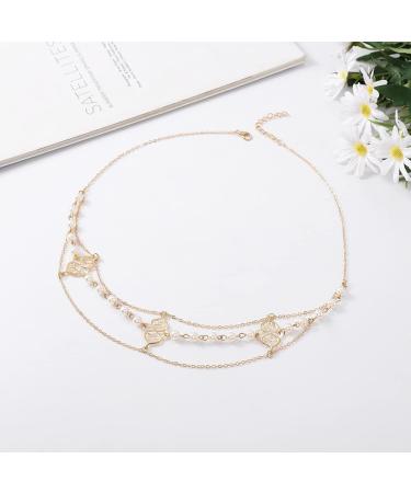 Runmi Pearl Hairpiece - Gold Headband Wedding Hair Accessories for Women & Girls | International Shipping - Buy Online on GoSupps.com