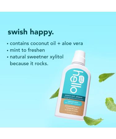 hello Oral Care Natural Antigingivitis Mouthwash with Aloe Vera & Coconut Oil - Fluoride & SLS Free - 16 Fl Oz (Pack of 3) - Buy Online on GoSupps.com