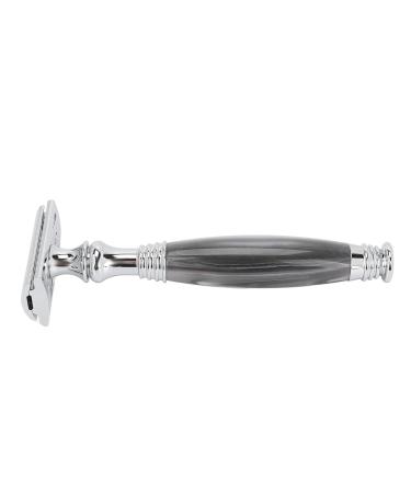 Manual Razor Holder - Gray Metal Open Comb Shaving Stand for Men | Premium Grooming Accessory - Buy Online on GoSupps.com