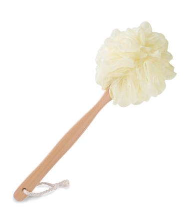 Large Bath Puff Loofah Sponge Bath Body Back Brush Shower Luffa with handle Luffa sponge set bathing sponge shower sponge peeling sponge for men (white) white - Buy Online on GoSupps.com
