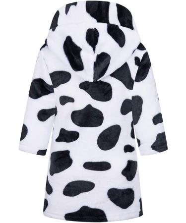 Buy XINNE Soft Bathrobe for Kids | Cute Cow Pattern Toddler Flannel Hoodie Sleepwear | Best for Boys & Girls - Buy Online on GoSupps.com