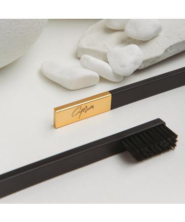 Apriori Eco-Friendly Manual Toothbrush - Soft Bristles Ergonomic Design Travel-Friendly FDA & ISO Certified - Black Gold - Buy Online on GoSupps.com