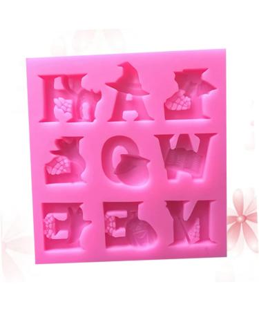 UPKOCH Halloween Letter Chocolate Mold DIY Cake Baking Molds Silicone Baking Mold Halloween Cake Mold Halloween Chocolate Mold DIY Fondant Baking Mold Baking Mold Silicone Pumpkin Set Size 1 Pink - Buy Online on GoSupps.com