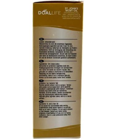  DOALLIFE St. John's Wort Natural Skin Care Oil Scars & Wounds Vegan & Cold Pressed 100ml - Buy Online on GoSupps.com