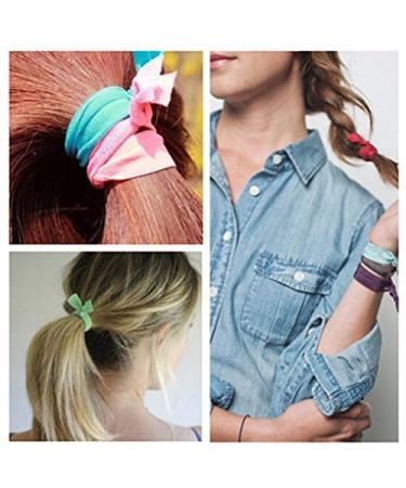20-Pack Red Hair Ties Ponytail Holders - Yoga Twist Hair Bands Accessories - Buy Online on GoSupps.com