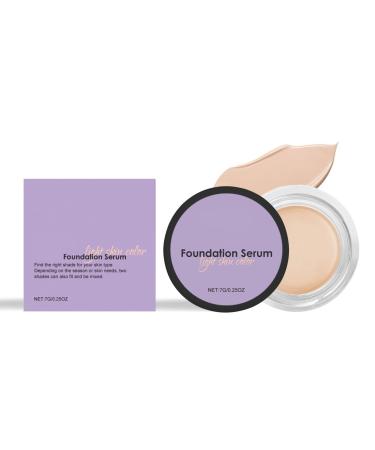 Foundation Serum Foundation Serum - Make Up Gentle Coverage | All Skin Types | With Hyaluronic Acid | Regenerating Effect | Tinted Face Serum, Long-lasting Concealer 7g (Nature, 7g)