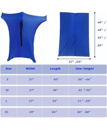 Sensory Socks for Kids with Autisms Socks for Kids with Sensory Issues Safe Stretchy Comfortable and Breathable Sensory Sack (Color : Blue Size : M-46"x27") M-46"x27" Blue - Buy Online on GoSupps.com