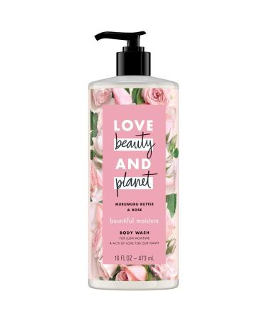 Love Beauty and Planet Bountiful Moisture Body Wash Murumuru Butter & Rose 16 fl oz (473 ml)