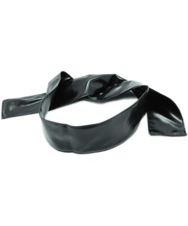 Black Satin Eyeshade Blindfold - Long Slim Ribbon Tie Eye Cover for Sleeping & Travel | Perfect Gift for Valentine's Day - Buy Online on GoSupps.com