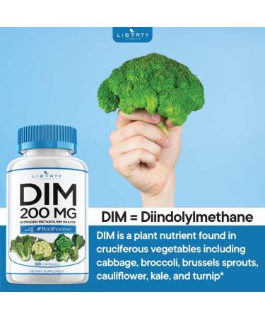 DIM Supplement 200mg with BioPerine - 120-Day Supply for Hormone Balance & Menopause Relief - Acne Treatment, PCOS & Fitness Support - Buy Online on GoSupps.com