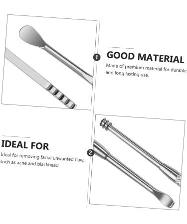 NOLITOY Ear Picking Tool Kit - Stainless Steel Ear Wax Removal Set for Adults & Children | 2 Piece Ear Pick Cleaner & Spoon Tools - Safe & Effective Ear Care - Buy Online on GoSupps.com
