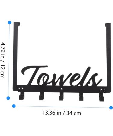 Cabilock 1 Set Hook up Over Door Clothes Hanger Rack Over Door Towel Hook Door Row Hook Storage Hat Hook - Buy Online on GoSupps.com