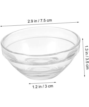 Lot De 10 Bols Transparents En Verre De 7 5 Cm Pour M lange De Masques Faciaux Bol De Rangement Pour Huiles Essentielles Usage Cosm tique Domicile - Buy Online on GoSupps.com