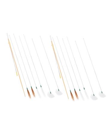 IWOWHERO 16Pcs Ear Cleaner Kit with Handles and Soft Plume Tips Portable Earwax Removal Tools for Ear Cleaning and Wax Build-up Removal Lightweight and Practical for Family Use