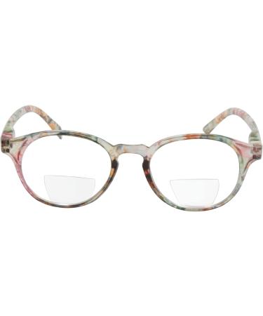Shop Stylish Bifocal Reading Glasses for Men & Women - Spring Hinge Flower Frame 2.25 Diopters - International Shipping Available - Buy Online on GoSupps.com