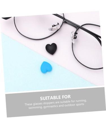 GLEAVI Portable Eyeglass Holder - Small Heart Shaped Eyewear Accessories & Silica Gel Ear Hooks for Kids - 5 Pairs - Buy Online on GoSupps.com