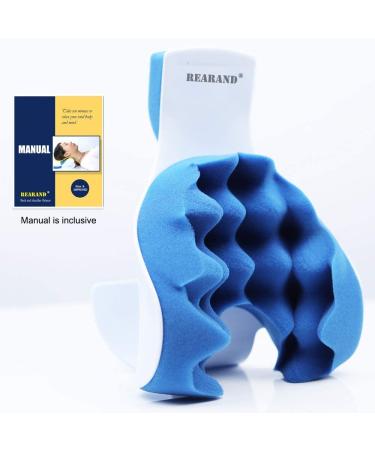 REARAND Neck and Shoulder Relaxer - Pain Relief and Support Pillow for Tension Headaches, Chiropractic Therapy, TMJ, and Cervical Spine Alignment - Buy Online on GoSupps.com