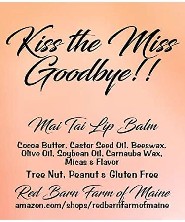 20 KISS THE MISS GOODBYE Mai Tai Lip Balms - Perfect Bridal Shower & Bachelorette Party Favors - Buy Online on GoSupps.com