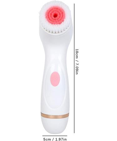 Waterproof Facial Cleaning Brush | Electric Exfoliating Brush with 2-Speed Rotation | USB Deep Cleansing Brush for Body - Pink - Buy Online on GoSupps.com