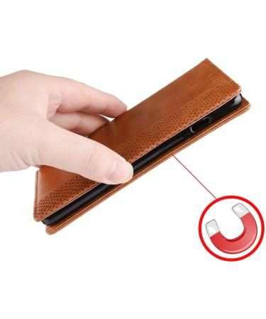 RankOne Flip Leather Case Cover for Motorola Moto G34 - Premium Brown Protection (6.5 Inches) - Buy Online on GoSupps.com