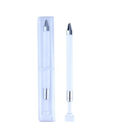 Nail Drill Pen Nail Art Pen - Nail Art Drill Pen Precision Dot Pen for Nail Art | Rhinestone Design Nail Drill Tool Lightweight Dot Pen Nail Tool for Home Travel Business Trip white