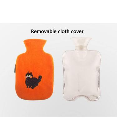 Maies Small Hot Water Bottle with Fleece Coating - Cute Cat Heat Pocket for Neck & Shoulder Pain Relief Hot & Cold Compress - Buy Online on GoSupps.com