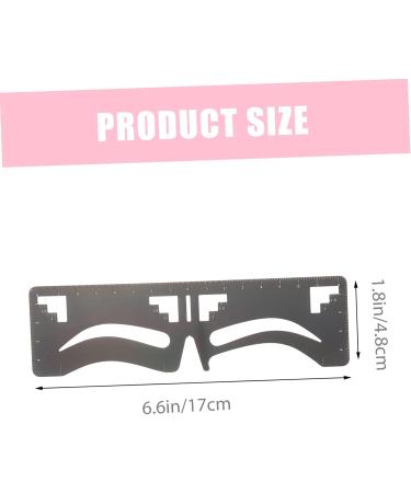 Housoutil 10 Pcs Eyebrow Ruler Makeup Stuff Brow Tool Makeup Tools Eyebrow Shaping Template Labeling Balance 17x4.8cmx5pcs Blackx5pcs - Buy Online on GoSupps.com