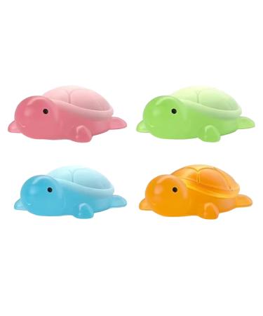 Bathing Cute Soap Tortoise Shaped Oil Soap | 4X Children Turtle Shape Cute Bath Soap | Boys Girls Hand Wash Cleaning Refreshing Scented Solution for Bath