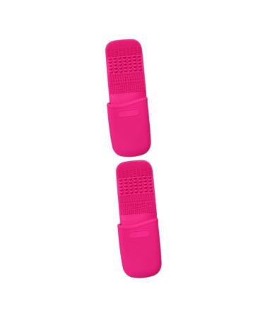 FRCOLOR 2pcs Makeup Brush Cleaning Makeup Brush Cleaner Makeup Brush Dryer Makeup Supply Cleaning Silicone Brush Holder Color Removal Cleaner Brush Bowl Sucker Storage Bag
