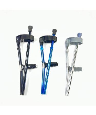 Medical Elbow Crutch Folding Aluminum Walking Stick Lightweight Height Adjustable Telescopic Forearm Crutch Ergonomic Cuff for Women Men Independence Silver - Buy Online on GoSupps.com