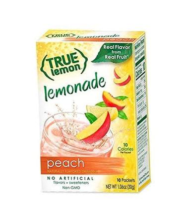 True Lemon Assorted Beverage Pack - 5 Boxes, 10ct Each with 5 Free Bonus Lemonade Sticks - Original, Peach, Black Cherry Limeade, Mango Orange, Raspberry Lemonade - 55 Count - Buy Online on GoSupps.com