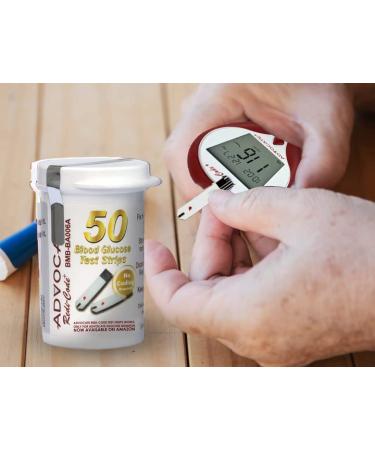Advocate 50 Count Value Pack Diabetic Test Strips for Blood Sugar Monitor | at Home Glucose Testing - 50 Test Strips - Buy Online on GoSupps.com
