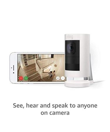 Ring Stick Up Cam Elite HD Security Camera with Two-Way Talk, Night Vision, Alexa Compatibility - White (PoE Adapter Included) - Buy Online on GoSupps.com