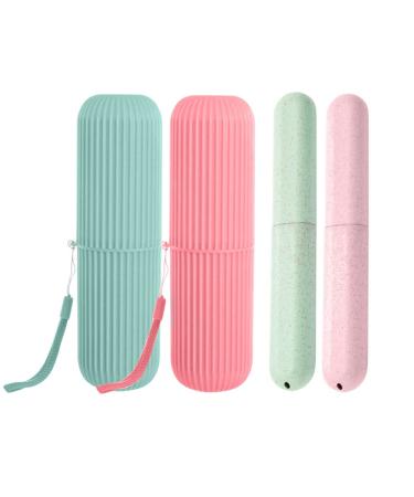 Pants toothbrushes etui 4 pieces toothbrushes for travel toothbrush box portable toothbrush toothpaste case toothbrush shell toothbrush box case for camping outdoors travel