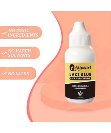 Buy Strong Hold Invisible Wig Adhesive Glue - Waterproof Lace Bonding for Hair Replacement | Alipearl 1.3 fl oz - Buy Online on GoSupps.com