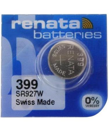 Renata Watch Battery 399/SR927SW - Swiss Made 1.5V (Pack of 5) - Reliable Power for Your Timepieces - Buy Online on GoSupps.com