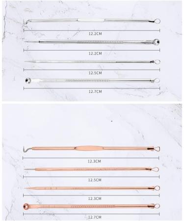 Pimple Tool Kit Blackhead Remover Tool 4 Pcs Blackhead Extractor Tool for Face Comedone Zit Acne Whitehead Blemish Stainless Steel Extraction Tools Set (C) - Buy Online on GoSupps.com