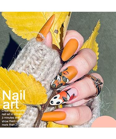 Arte Clavo Gel Nail Colors 29PCS Set with Top Coats & Base Coat - Red, Brown, Orange and Glitter UV Gel Varnish Starter Kit | S2402 Brown Orange Collection - Buy Online on GoSupps.com