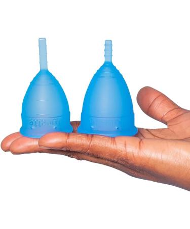 Lunette Menstrual Cup Model 2 - Blue for Normal/Heavy Flow | Eco-Friendly & Reusable - Buy Online on GoSupps.com