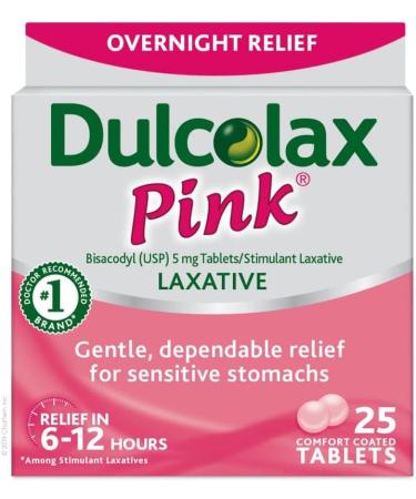 Dulcolax Laxative Tablets for Women 5 mg - 75 Tabs (3 Pack) | Gentle Constipation Relief - Buy Online on GoSupps.com