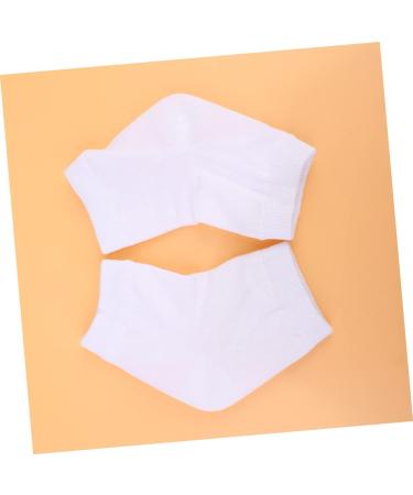 DOITOOL 6 Pairs Anti-Crack Socks Moisturizing Socks Feet Repair Socks Spa Socks for Dry Feet Heel Sleeves Spa Gel Socks Toeless Spa Socks Dry Feet Socks Women's White Heel Socks Breathable - Buy Online on GoSupps.com