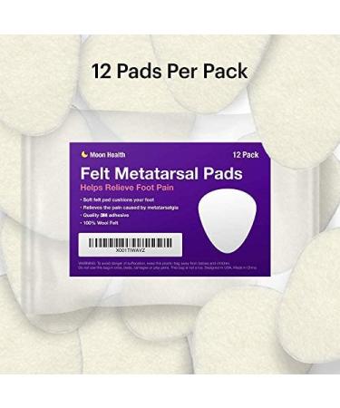 12-Pack Metatarsal Foot Pads for Pain Relief - Forefoot Cushions for Women and Men - Metatarsalgia & Mortons Neuroma Support - Buy Online on GoSupps.com
