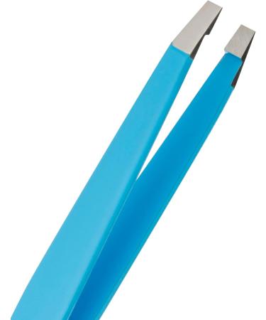 REMOS Stainless Steel Eyebrow Tweezers - 9.5 cm Straight Tip in Blue | Precision Grooming Tool for Flawless Eyebrows - International Shipping Available - Buy Online on GoSupps.com