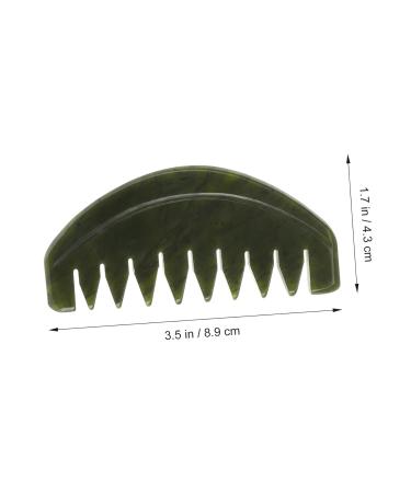 FRCOLOR 2 STK Portable Jade Ridge Salon Hair Comb & Head Massage Device - Natural Jade Face & Scalp Massager - Buy Online on GoSupps.com