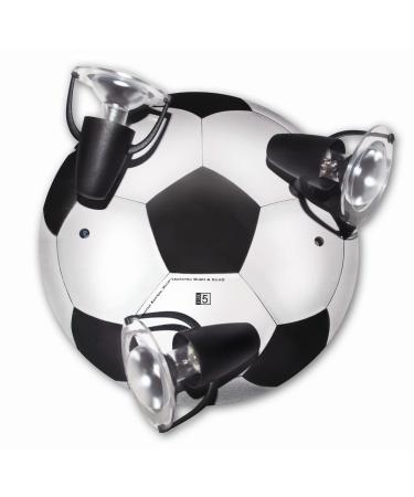 LED ceiling light football black white for 3x LED lamp max 40 watts