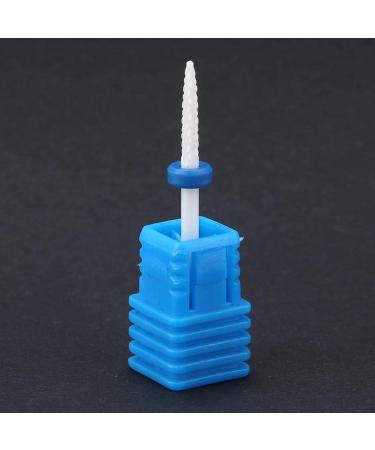 Nail Drill Bit Ceramic Cylinder Shape Grinding Head with Display Base - White 01 - Buy Online on GoSupps.com
