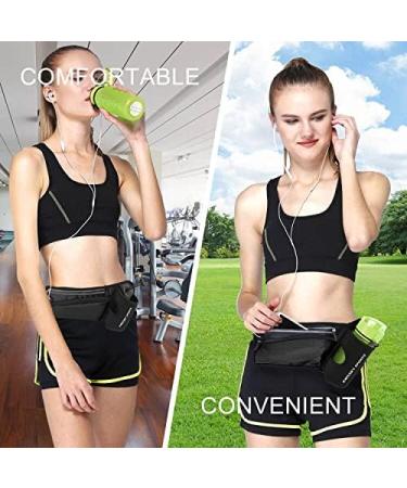 Buy Returning Belt for Cell Phone with Bottle Bracket - Fits iPhone 13 Pro Galaxy A31 Huawei | Jogging Hip Pocket Bag - Black - Buy Online on GoSupps.com