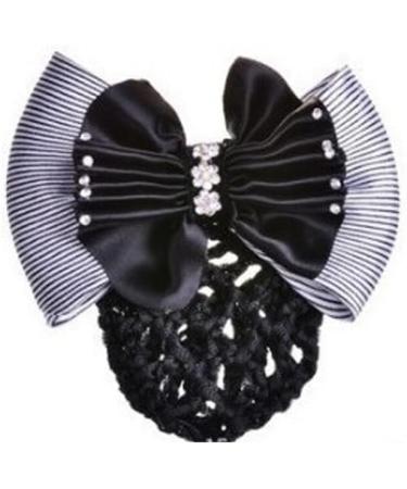 tuwiwol Snood Hairnet Lightweight And Portable Cloth Snood Net Barrette Mesh Clip Women Hair Bun Cover Net Black - Buy Online on GoSupps.com