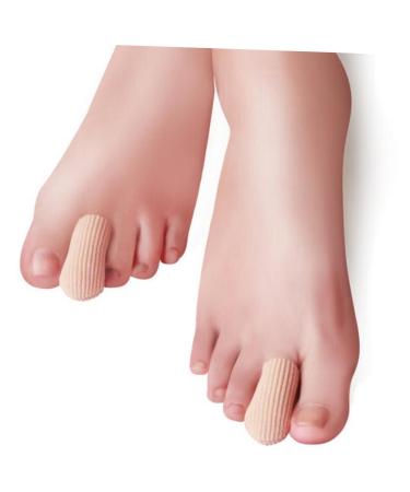 Pair Silicone Gel Silicon Toe Sleeves Ingrown Toenails Correcting Tools Orthotics Gel Bunion Gel Bunion Toe Spreader Toe Separator for Bunion Finger Cots Straightener Mat As Shown Medium